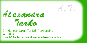 alexandra tarko business card